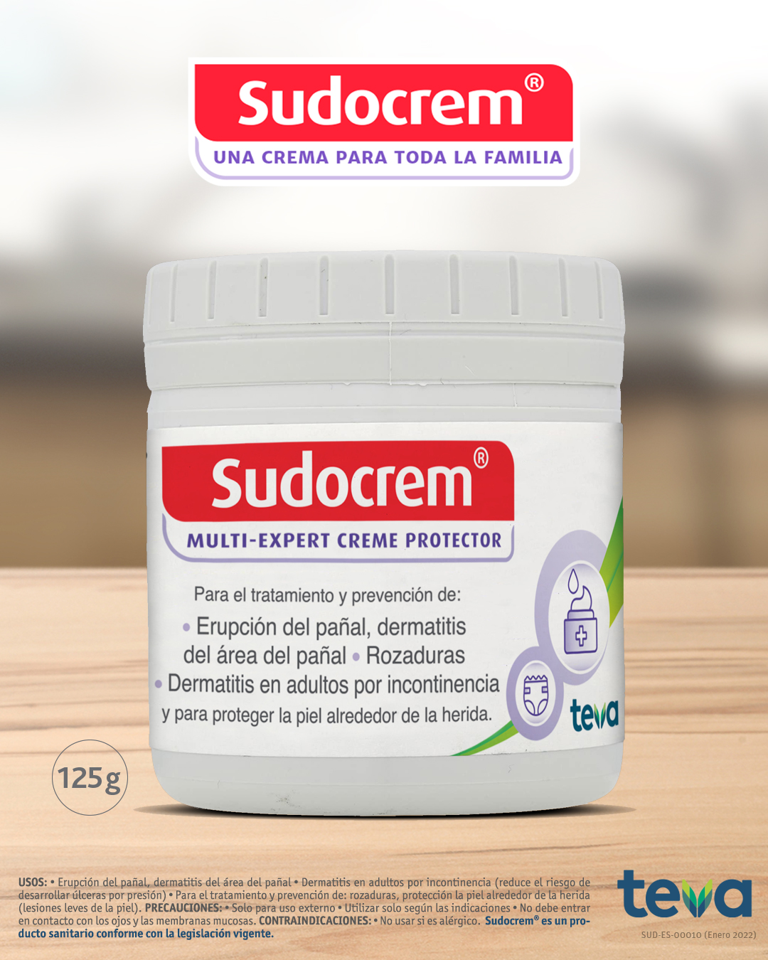 Sudocrem pack 125g fondo