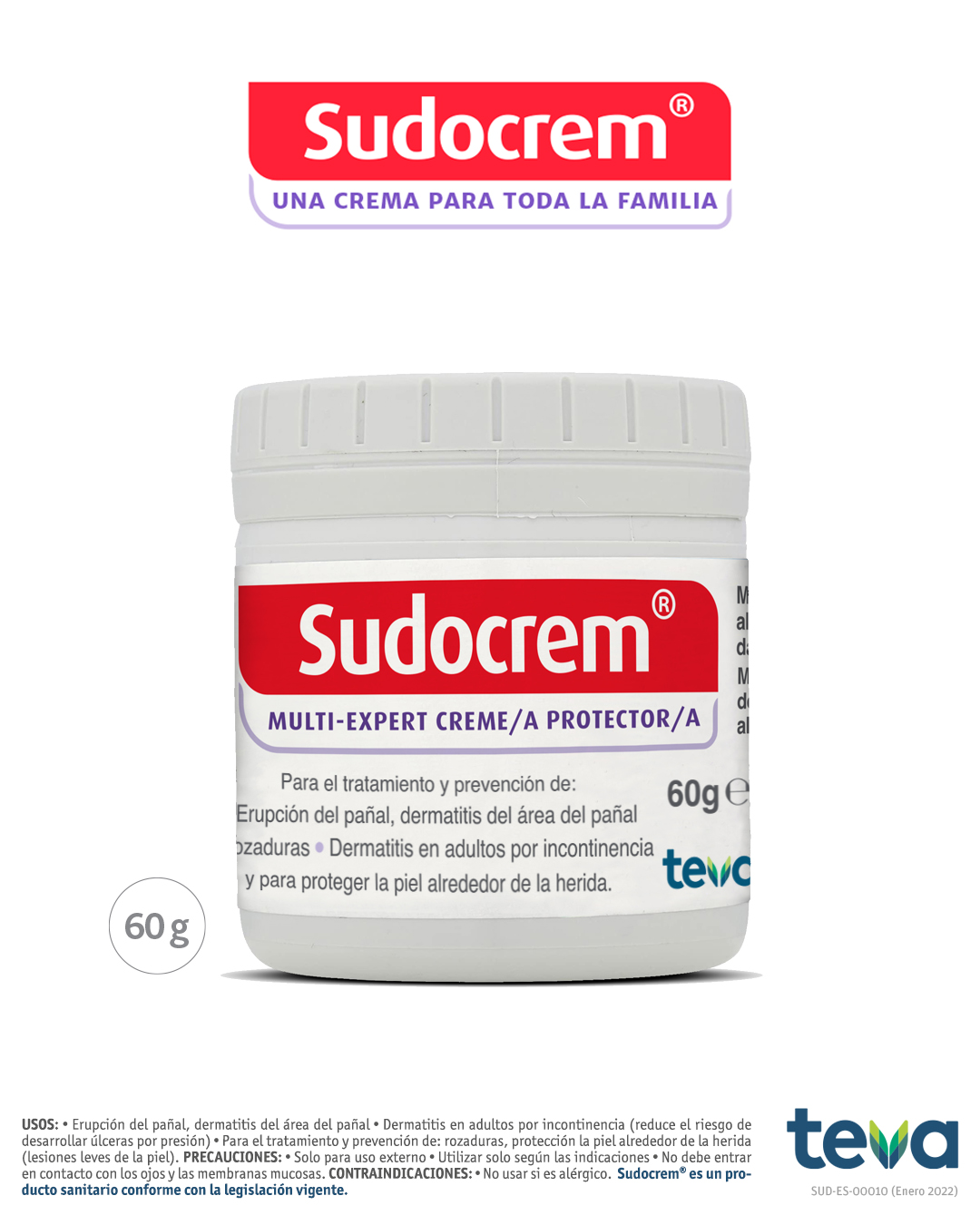 Sudocrem pack 60g blanco