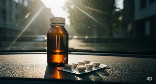 5 errores a evitar con tus medicamentos en verano Medicamentos al sol dentro de un coche