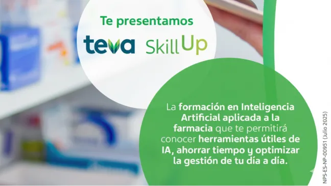Teva Skill Up: La formación que lleva la Inteligencia Artificial directamente a tu farmacia Teva Skill up Curso de Inteligencia Artificial para la farmacia
