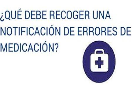 ¿Qué debe recoger una notificación de errores de medicación?